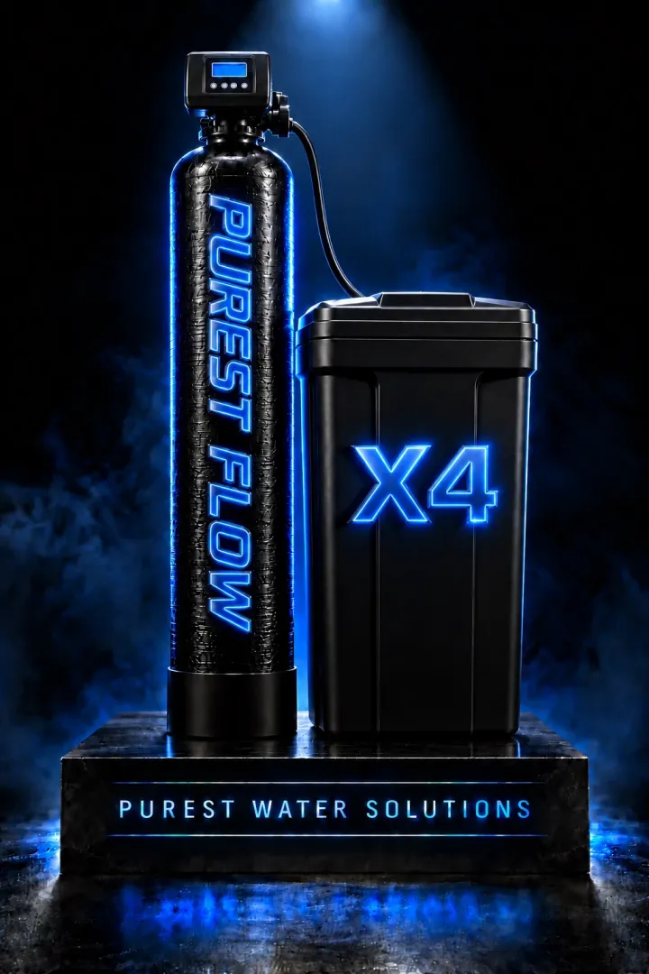 Purest Flow X4, filter and softener, one tank